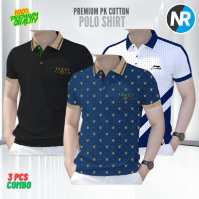 3 PCS COMBO OFFER!Exclusive Design PK Polo Shirt