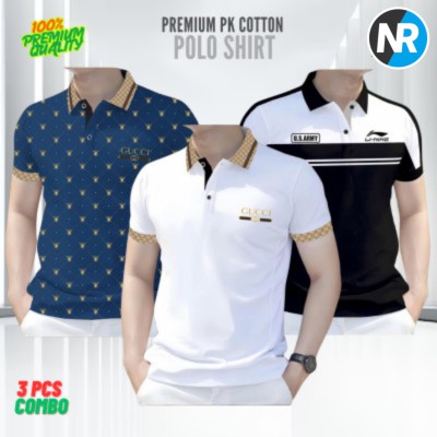 3 PCS COMBO OFFER!Exclusive Design PK Polo Shirt