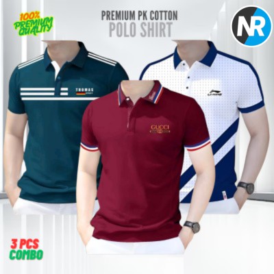 3 PCS COMBO OFFER!Exclusive Design PK Polo Shirt