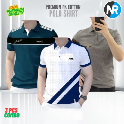 3 PCS COMBO OFFER!Exclusive Design PK Polo Shirt