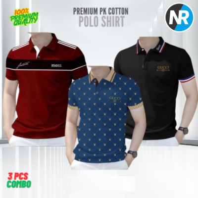 3 PCS COMBO OFFER!Exclusive Design PK Polo Shirt