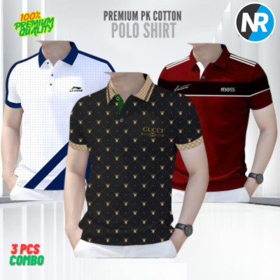3 PCS COMBO OFFER!Exclusive Design PK Polo Shirt