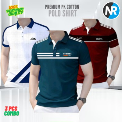 3 PCS COMBO OFFER!Exclusive Design PK Polo Shirt