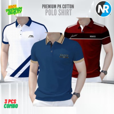 3 PCS COMBO OFFER!Exclusive Design PK Polo Shirt