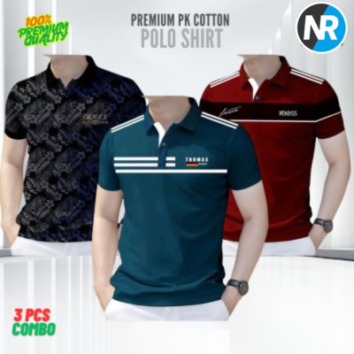 3 PCS COMBO OFFER!Exclusive Design PK Polo Shirt