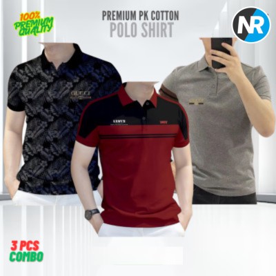 3 PCS COMBO OFFER!Exclusive Design PK Polo Shirt