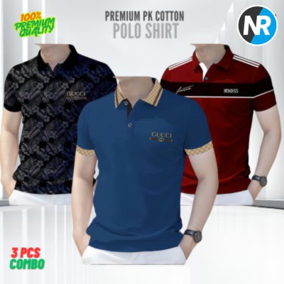 3 PCS COMBO OFFER!Exclusive Design PK Polo Shirt