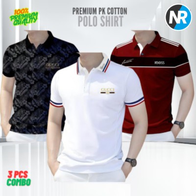 3 PCS COMBO OFFER!Exclusive Design PK Polo Shirt